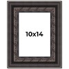 PosterPalooza | Photo Size 3.5" Wide Ornate Black Frame - UV Acrylic, Foam Board Backing, Hanging Hardware - 2 of 4