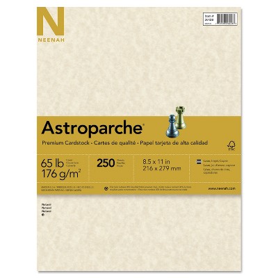 Neenah Paper Astroparche Specialty Card Stock 65 lbs. 8-1/2 x 11 Natural 250 Sheets/Pack 26428