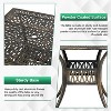FDW Outdoor Table with Intricate Design Weather-Resistant Finish Patio Furniture - 3 of 4