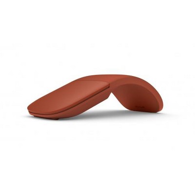 Microsoft Surface Arc Touch Mouse Poppy Red - Wireless - Bluetooth Connectivity - Ultra-slim & lightweight - Innovative full scroll plane