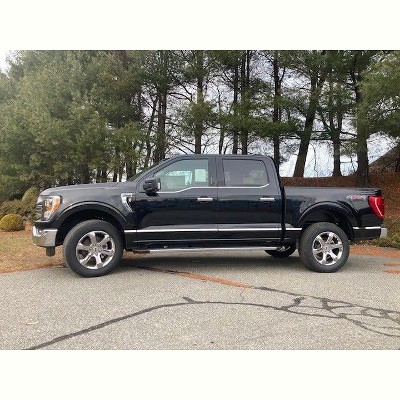 QAA MI61316 is a 12 Piece Stainless Steel Body Molding Insert Trim Kit, 1.5" Width That is Compatible with The Ford F-150 Crew Cab 5.5' Bed 2021-2022