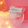 Kalimba Acrylic Thumb Piano 17 Keys with Tuner Hammer Gig Bag Acrylic Kalimba - 4 of 4