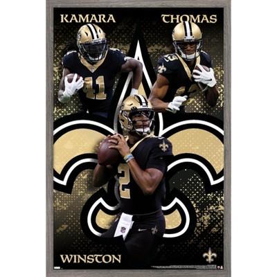 Trends International NFL New Orleans Saints - Logo 21 Wall Poster, 22.37 x  34.00, Poster & Mount Bundle