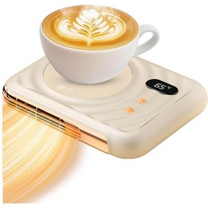 FAAYFIAN 2025 Pro Coffee Mug Warmer with Warm Air Function, 3 Temp Settings & 8H Timer, Desk Heater & Cup Warmer Gadget for Men and Women - 1 of 4