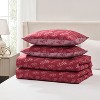Nestl Modern Comforter Set, 3 Piece Botanical Bedding Set, Reversible Comforter Bed Set - 4 of 4