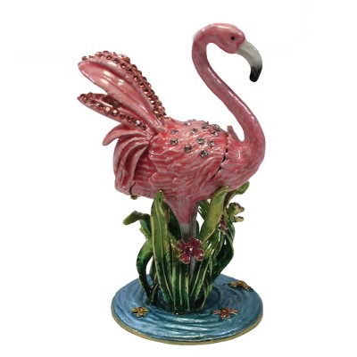 Kubla Craft 4.25 In Flamingo Water Wading Bird Bird Figurines