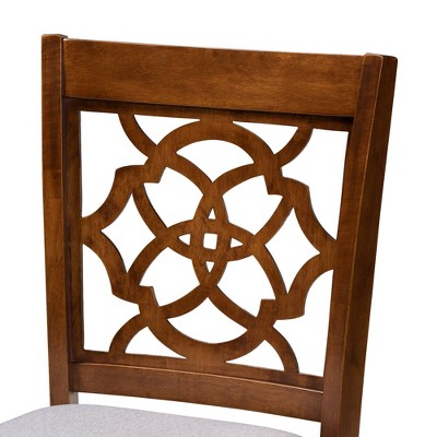 Oscar Walnut Brown Cane-Back Counter Height Pub Chair Set