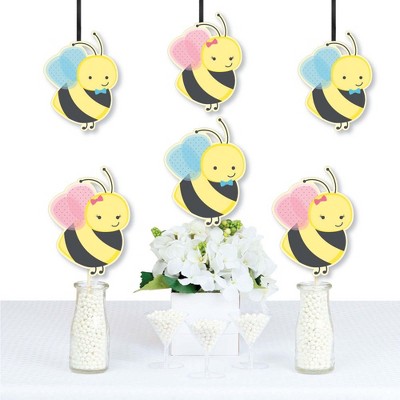 Big Dot of Happiness What Will It Bee - Decorations DIY Gender Reveal Essentials - Set of 20