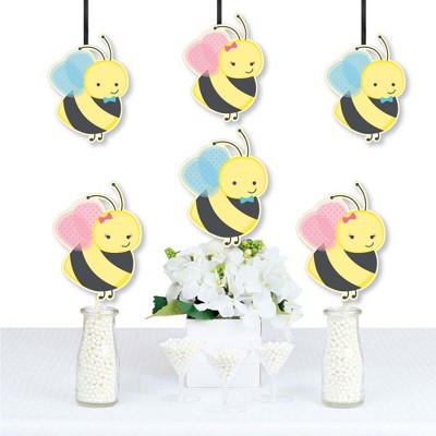 Big Dot of Happiness What Will It Bee - Decorations DIY Gender Reveal Essentials - Set of 20