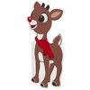 Northlight 8" Rudolph in Red Scarf Double Sided Gel Window Cling Decoration - 3 of 4