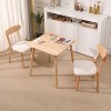 Nordlys Set of 2 Solid Wood and Bouclé Dining Chairs Exotic Boho Dining Room - 2 of 4