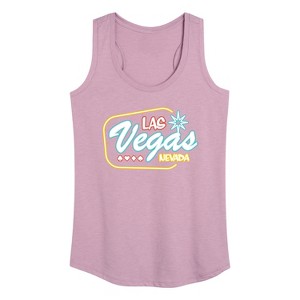 Women's - Instant Message - Las Vegas Graphic Racerback Tank - 1 of 4