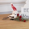 Northlight Winter Bird with Knitted Hat Christmas Figurine - 4.5" - White and Red - 3 of 4