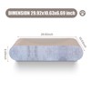 Gulches Cat Scratcher, Cardboard Lounge Bed, Bone Shape Design, Recyclable Corrugated Scratching Pad, Stable Furniture Protector, Reversible, Grey - 4 of 4