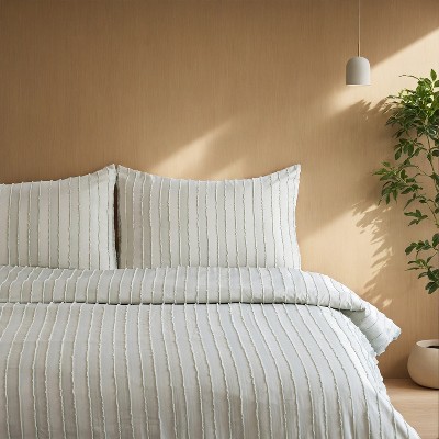 WiKineon Style Quilt Cover Set, Cut Flower Quilt Cover, Tufted Quilt Cover Three-piece Set, One Quilt Cover And Two Pillowcases,Queen Size