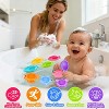 10-Piece Mold-Free Bath Toy Set for Toddlers Ages 1-6, Water Play for Pool and Bathtub - 3 of 4