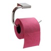 Evideco French Home Goods Wall Mounted Toilet Paper Holder 1 Roll Stainless Steel - 3 of 4