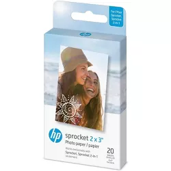 HP Sprocket 2x3" Premium Zink Sticky Back Photo Paper Compatible with HP Sprocket Photo Printers.