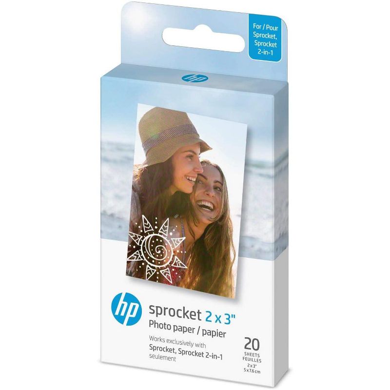 HP Sprocket 2x3" Premium Zink Sticky Back Photo Paper Compatible with HP Sprocket Photo Printers., 1 of 6