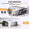 MaseiKar Expandable Pot Lid Organizer, Pots and Pans Lid Rack, Adjustable Pot Lid Holders - 3 of 4