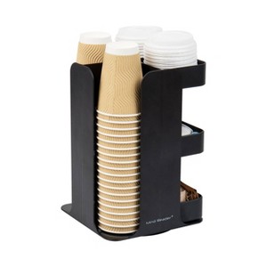 Mind Reader Cup Condiment Carousel Black: Coffee Bar Accessories & K-Cup Organizer, Coffee Maker Parts, Metal & Plastic - 1 of 4