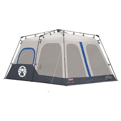 Coleman 14 X 10 Foot 8 Person Instant Cabin Camping Double Thick Fabric  Family Tent With Integrated Rainfly And Carry Bag For Camping And Hiking :  Target