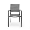NicBex Set of 2 Outdoor Modern Dining Chair Aluminum with Mesh Seat-Christopher Knight Home - 3 of 4