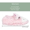 Elanze Designs Unicorn Pink Women's Animal Cozy Plush Lined Non Slip Fuzzy Slipper - Large - 4 of 4
