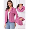 INSPIRE CHIC Women's Notch Lapel Long Sleeve Button Blazer - 2 of 4