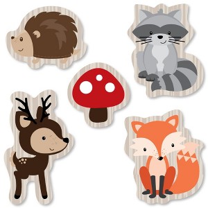 Big Dot of Happiness Woodland Creatures - DIY Shaped Baby Shower or Birthday Party Cut-Outs - 24 Count - 1 of 4