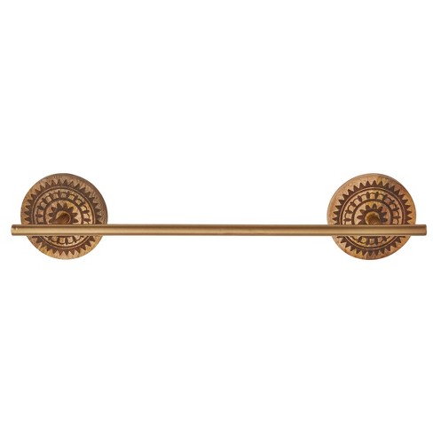 Wall-mounted Brass Swivel Hand Towel Rack Antique Finish - Hearth & Hand™  With Magnolia : Target