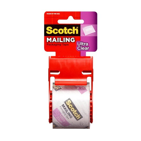 Scotch Mailing Tape with Dispenser Ultra Clear 1.88" x 22yd - image 1 of 4
