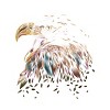 Women's Design By Humans WILD EAGLE By Dandingeroz Racerback Tank Top - 2 of 3