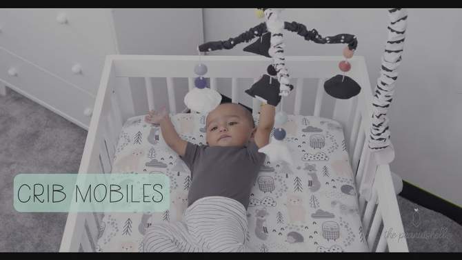 The Peanutshell Digital Musical Baby Crib Mobile, Woodland Plaid, 5 of 6, play video
