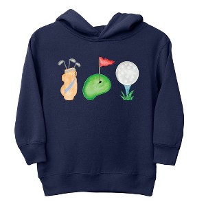The Juniper Shop Golf Icons Watercolor Toddler Graphic Hoodie - 1 of 3