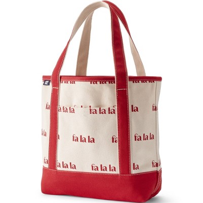 Lands' End Open Top Canvas Tote Bag