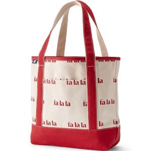 Lands' End Open Top Canvas Tote Bag - 1 of 4