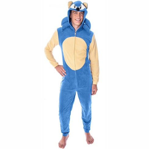 Seven Times Six Sonic The Hedgehog Men s Character Costume Union Suit Pajama Outfit Blue Target