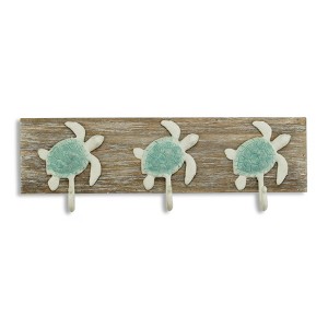 Cheung's Coralia Sea Turtle Coat Hanger 3 Hook - 1 of 4