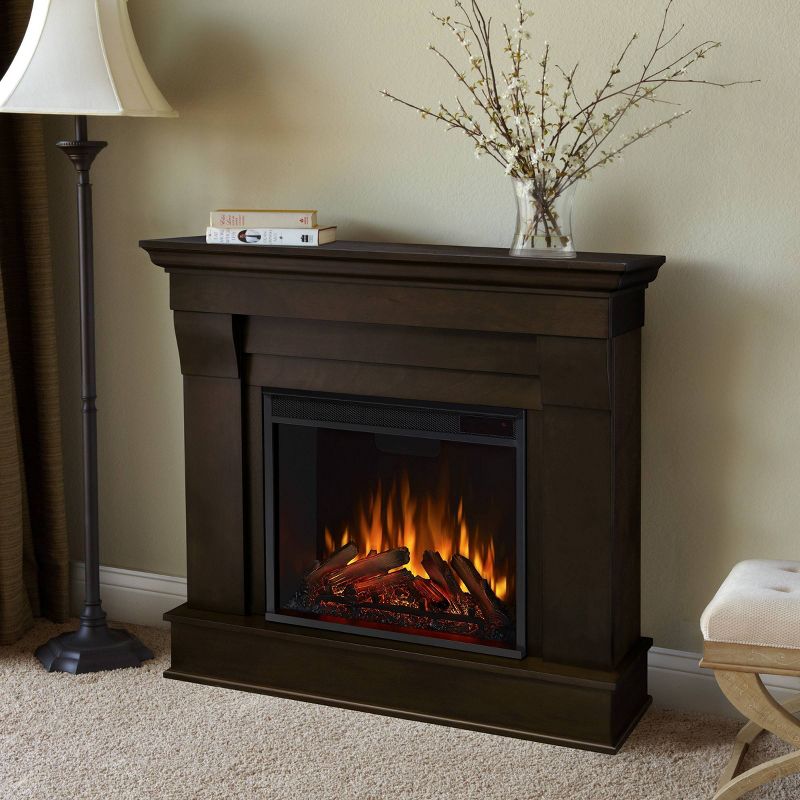 Real Flame Chateau Electric Fireplace Dark Walnut, 3 of 11