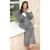 ADR Women's Zip Up Robe Fleece Soft Warm Plush Oversized Zipper Bathrobe - 4 of 4