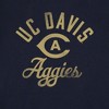 Women's University of California, Davis Mascot Cap Sleeve Baby Rib Crop Top Navy - 3 of 4