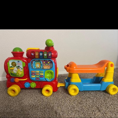 VTech® 4-in-1 Learning Letters Train™ Sit-to-Stand Walker & Ride-On