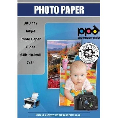 PPD Glossy Photo Paper 5x7 50 sheets 240 gsm for Inkjet Printers