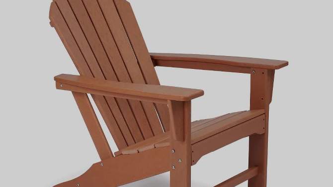 5pk Plastic Resin Adirondack Chair with Side Table & Ottoman - EDYO LIVING
, 2 of 14, play video