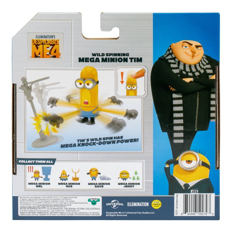 Despicable Me 4 Tim Mega Minion Wild Spinning Figure, 3 of 10