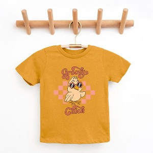 The Juniper Shop Groovy Chick Checkered Youth Short Sleeve Tee - 1 of 2