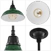 12.25" 1-Light Jasper Farmhouse Industrial Iron LED Pendant - JONATHAN Y - 3 of 4