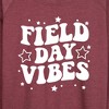 Women's - Instant Message - Field Day Vibes Lightweight French Terry Wide Neck Long Sleeve Graphic Shirt - 2 of 4