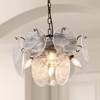 PAKOKULA 5-Light Black starburst Creative Chandelier with Round Crystal shade for Kitchen Island - 3 of 4